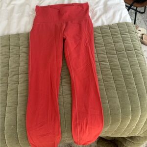 Lululemon Red Leggings 25inch